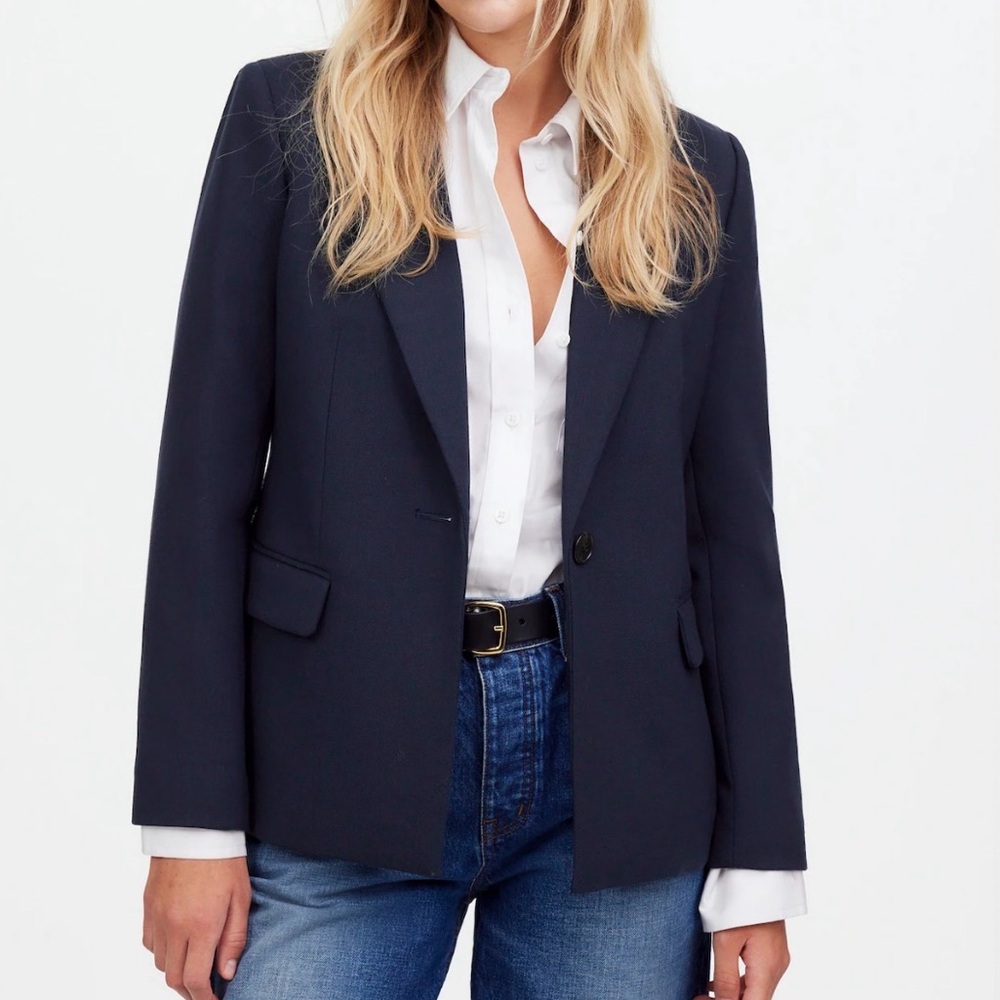 Madewell Navy Alston Blazer SZ 10